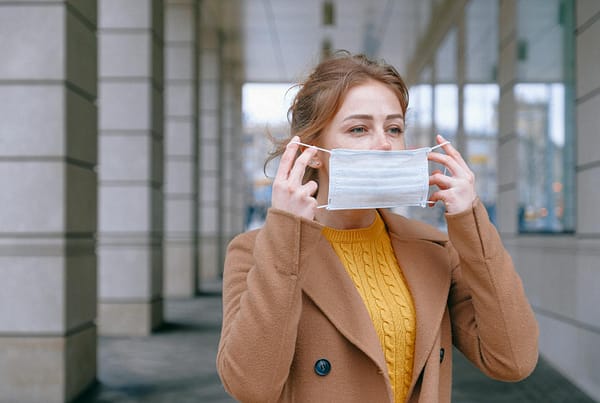Woman Wearing Face Mask